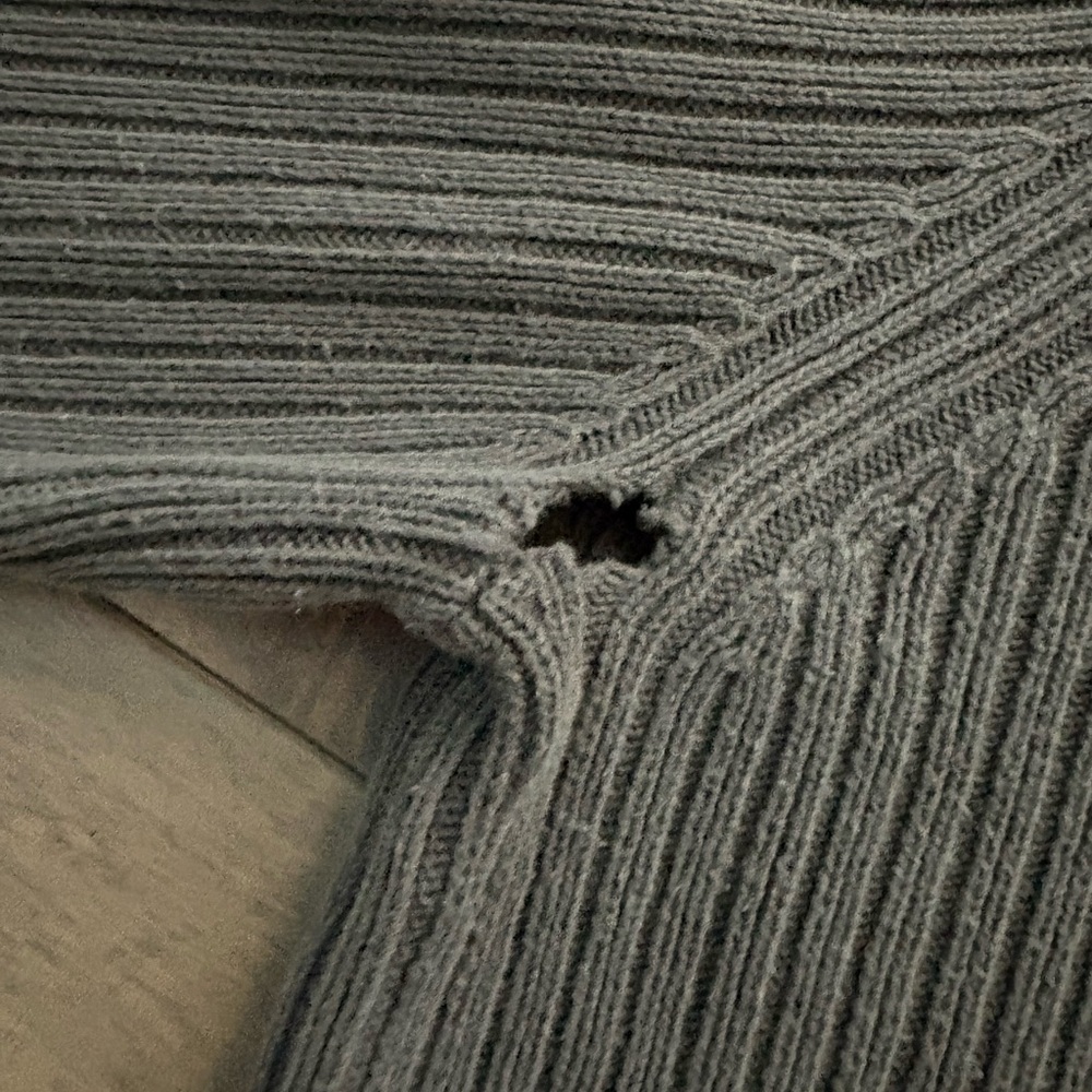 Calvin Klein Men's Dark Gray Half-Zip Sweater - Picture 6 of 6